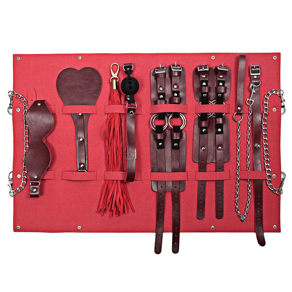 Portable BDSM Kit Adult Handcuff Leg Cuffs Sex Toy Set with Storage Bag Couple SM Slave Sex Games Set PU Leather Bondage Gears