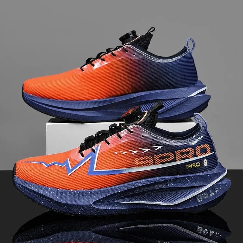 Fluorescence Running Shoes Carbon Board Marathon Men Sports Breathable Lightweight Women's Comfortable Athletic Sneakers Casual