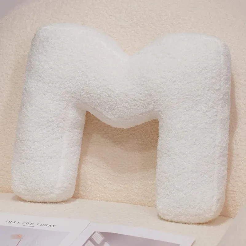 Hot Wholesale Cozy English Letters Pillow Sofa Cushion Living Room Decor 26 Letter Stuffed Doll Toy Kids Teaching Words Game Kid