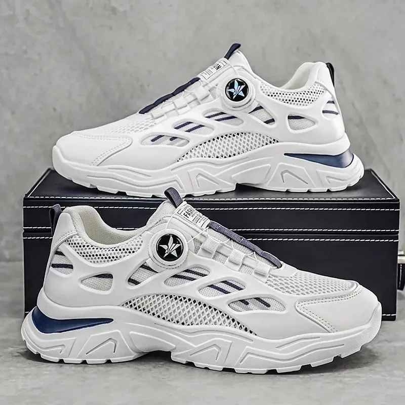 Men's Summer Breathable Sneakers Versatile Dad Shoes Casual Footwear New Student 2026 Rotate the Button