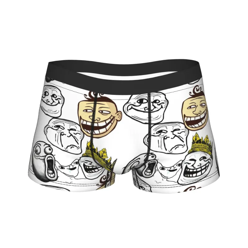 怒りコミック Trollfac トランクおかしいアニメポーチ下着ホット販売パターンボクサーブリーフ快適な男性パンツプラスサイズ