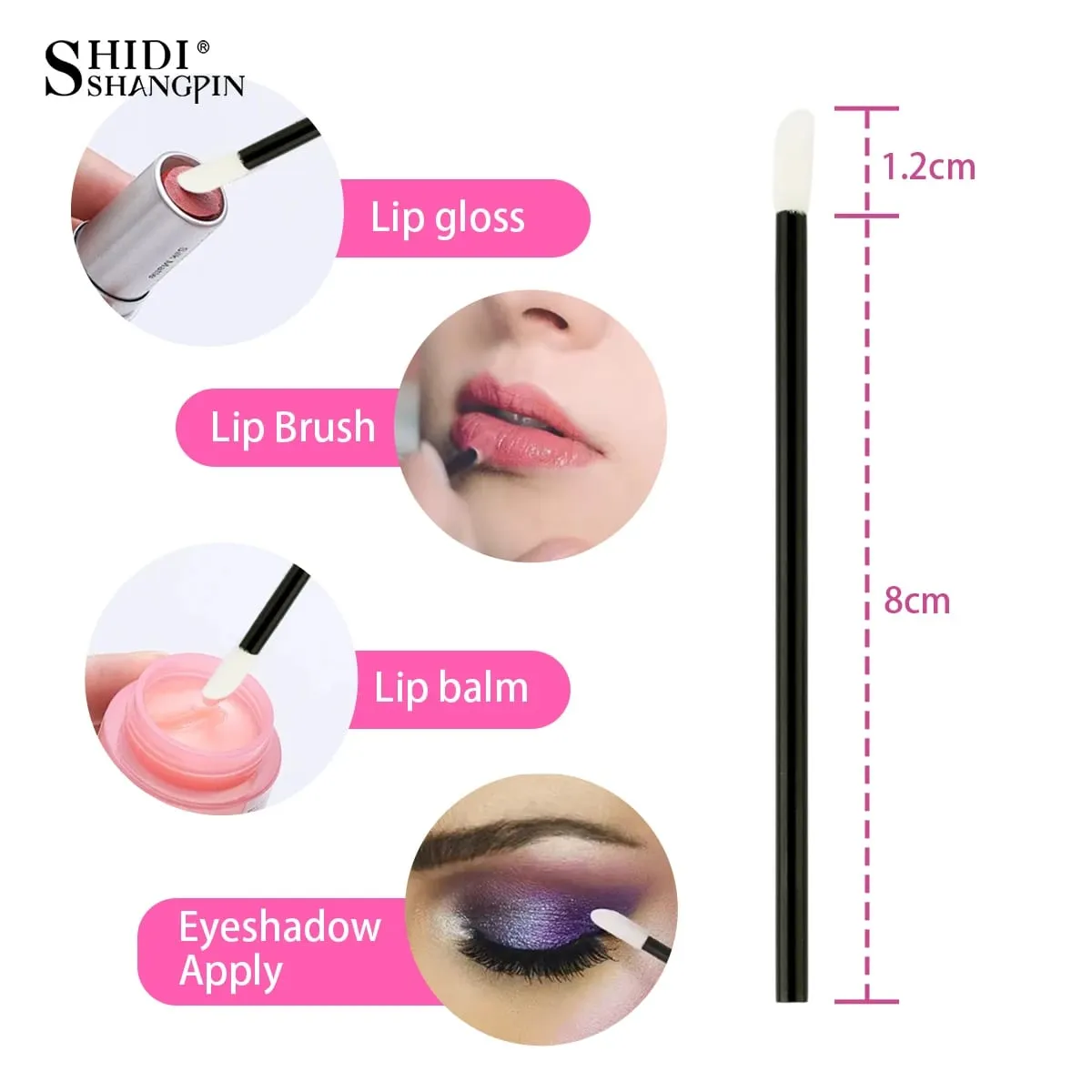 50/500/1000Pcs Wholesale Lip Brushes Makeup Brush Eyelashes Extension Lip Gloss Applicator Lipstick Wands Set Cosmetic Make Up