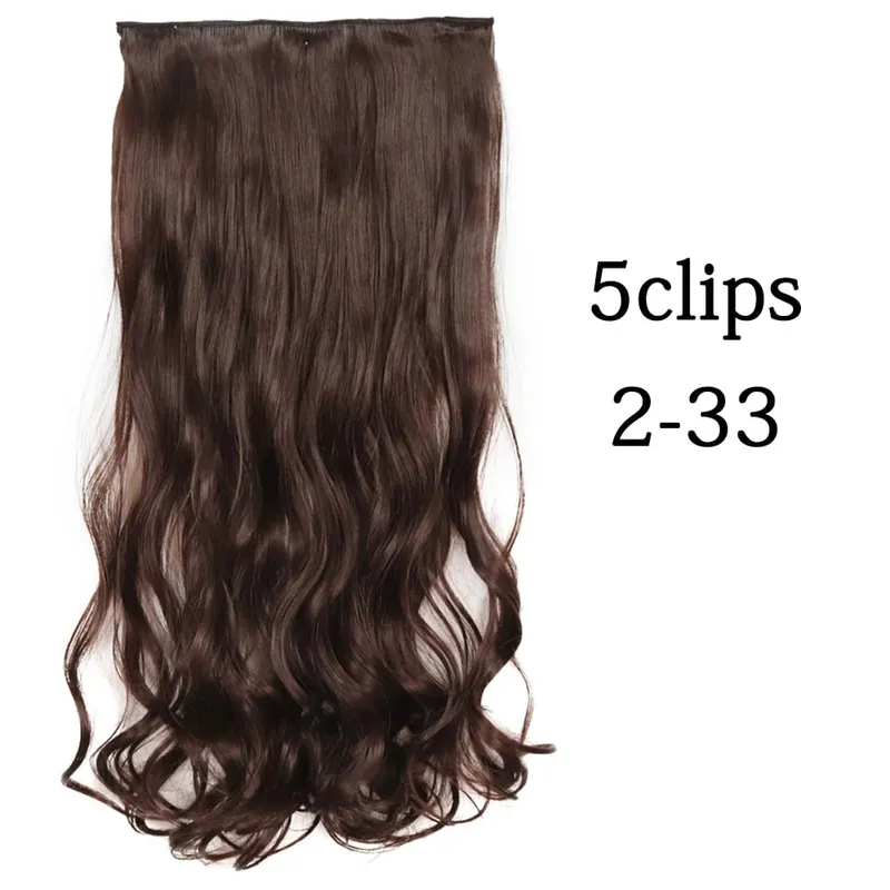 Tổng Hợp 22 32 Inch 5 Kẹp Tóc Chịu Nhiệt Giả Bộ Tóc Giả Dài Lượn Sóng Kiểu Tóc Kẹp Trong Tóc