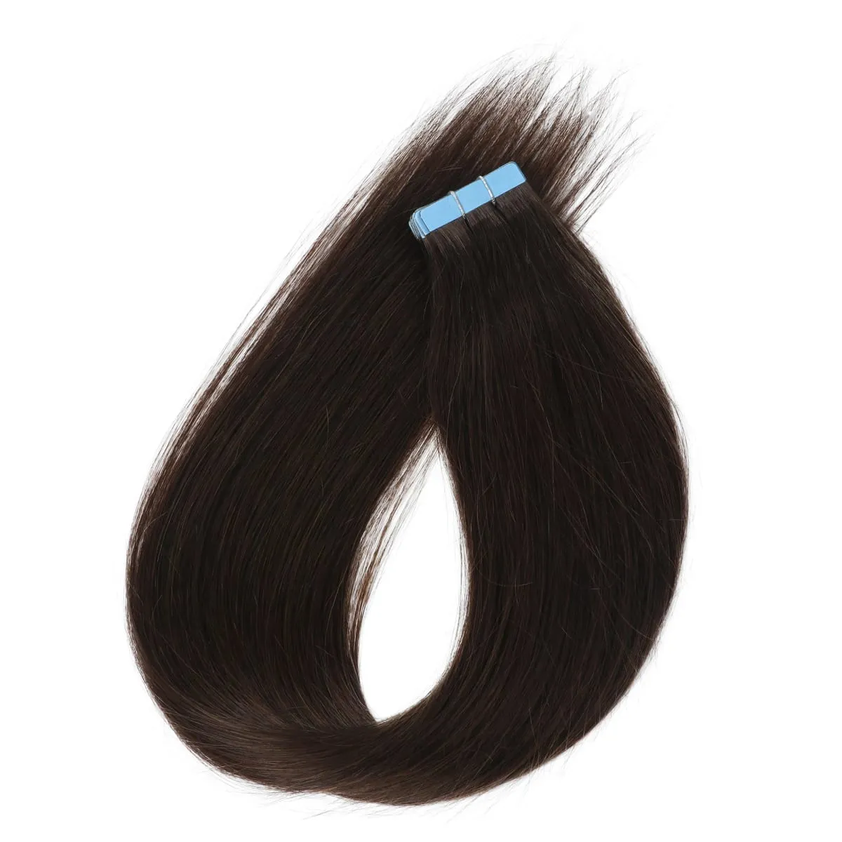 20Pcs/Pack Tape In Human Hair Extensions Suitable for Women with Invisible Adhesive Tape Ins Seamless Straight Hair for Volume & Length