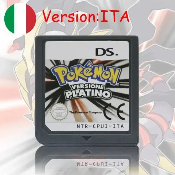 USA EUR FRA ITA NOE AUS ESP NDS Game Cartridge Pokemon Black White Platinum HeartGold SoulSilver for DS 2DS 3DS Console