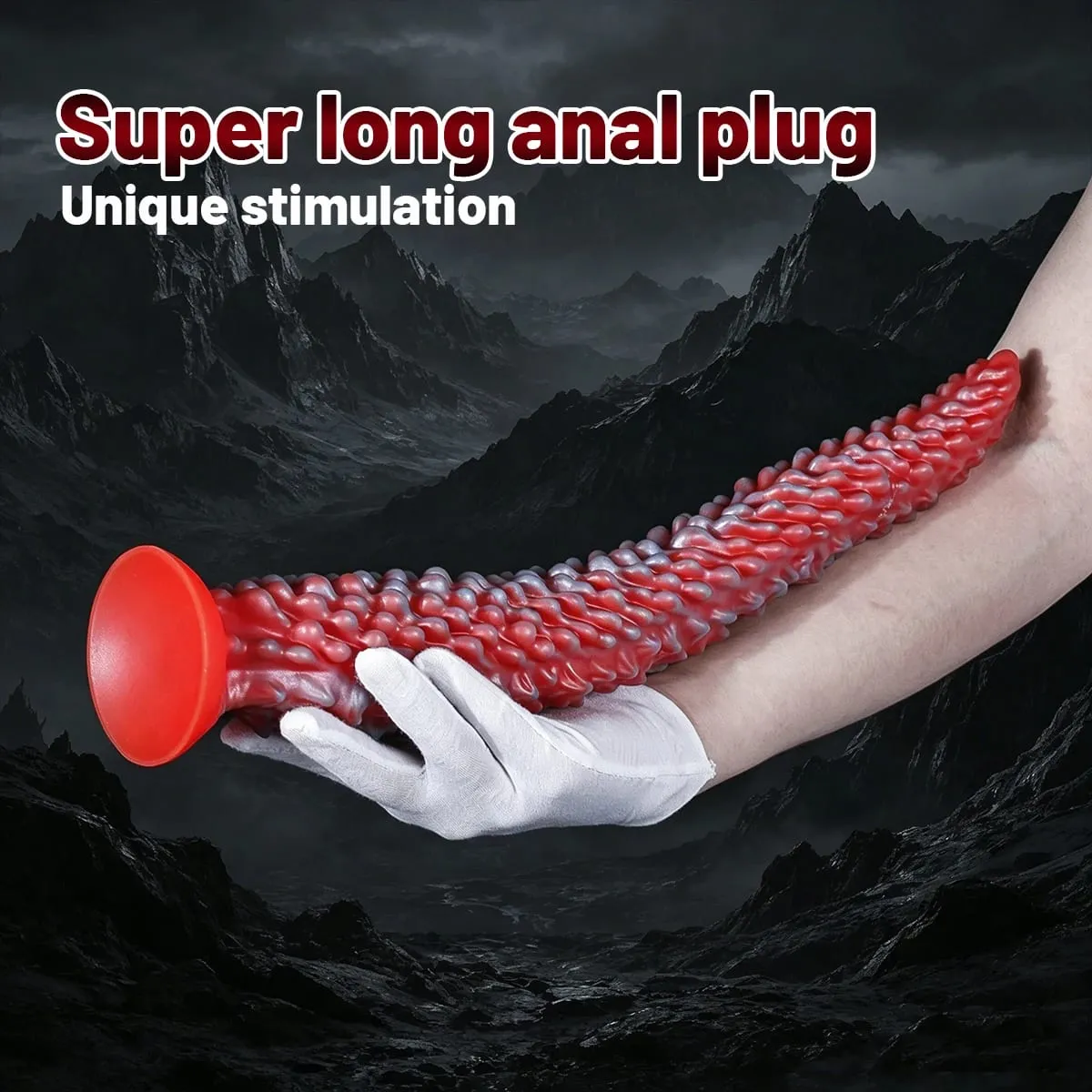 Huge Long Buttplug Monster Tentacle Silicone Anal Plug Dildo with Strong Suction Cup Clitoris Vagina Stimulation Adult Sex Toys