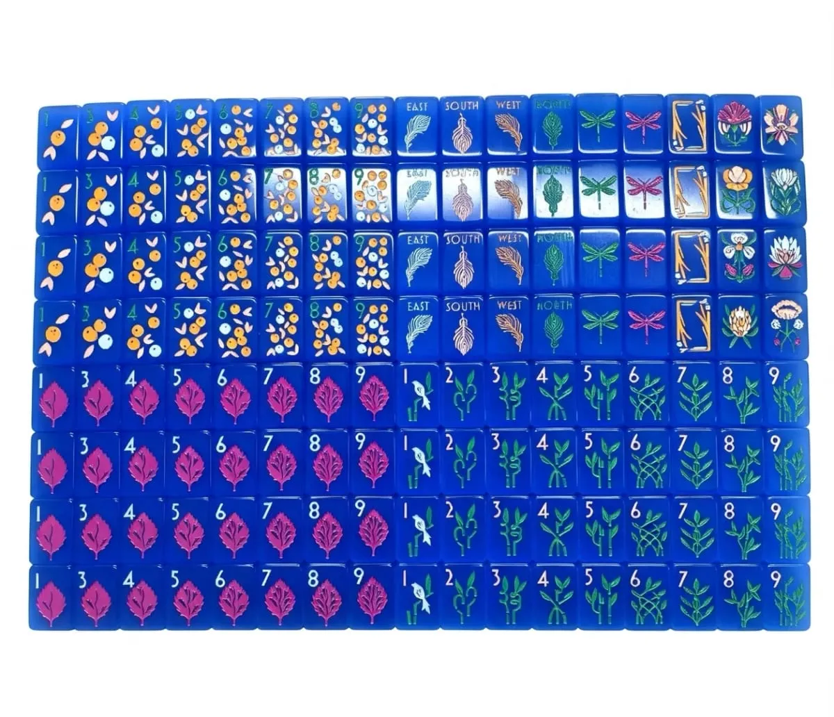 160Pcs 36mm American Mahjong Set Acrylic Mahjong Game Tiles Modern Minimalist Waterproof Durable Travel Board Game Gift