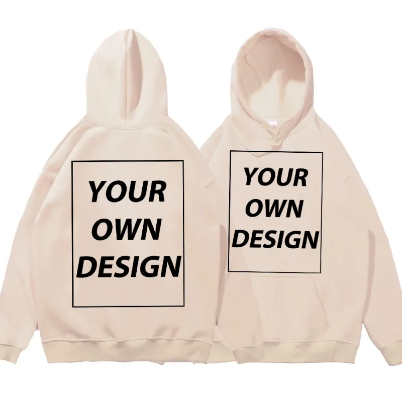 Angepasst DIY Druck Männer Frau Herbst Winter Hoodies Casual Klassische Pullover Einfache Bequeme Streetwear Weiche Warme Sport Kleidung