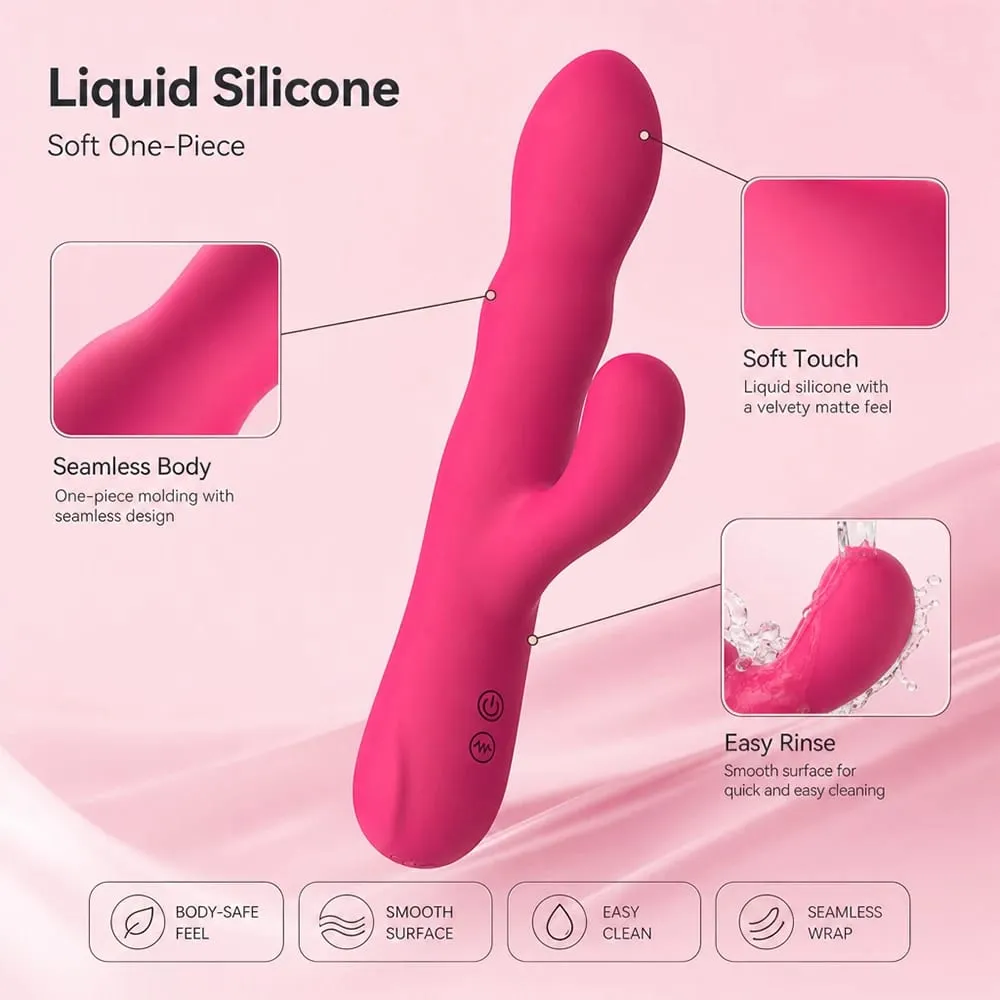 Adult Vibrator for Women Liquid Silicone 21 Speed Frequencies Vaginal Stimulation Suitable for Homosexual Anal Sex