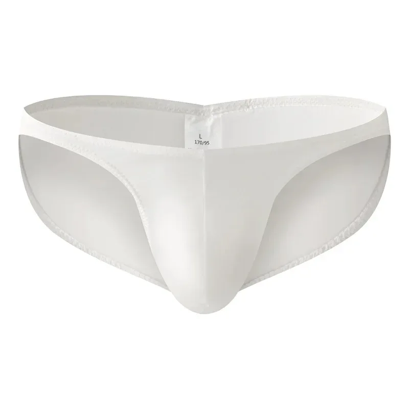 Slip da palestra a vita bassa da uomo in raso liscio Intimo sportivo da allenamento Bodybuilding Ultra sottile Allenamento fitness ad asciugatura rapida Sollevamento dei glutei