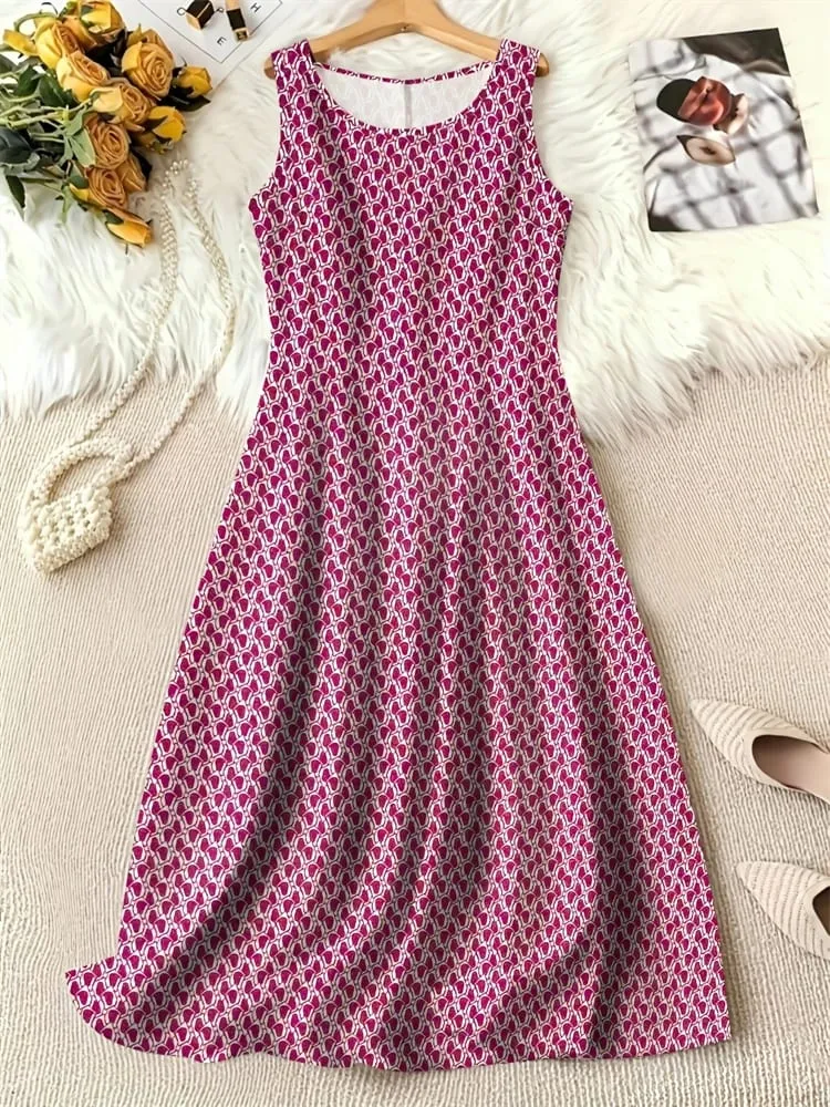 Trendy 3D Women's New Arrival Dresses Summer Street Style Printed Loose-Fit Casual Dresses Outdoor Travel and Party Dresses