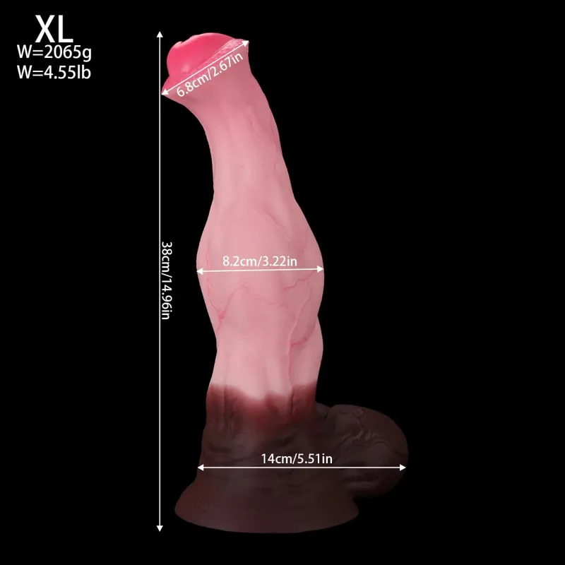 Huge Soft Silicone Knot Horse Dildo Large Long Realistic Thick Suction Cup Dildos For Women Men Big Animal Penis Adult Sex Toys
