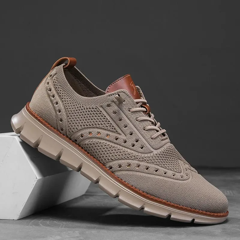 Men's Casual Shoes Mesh Breathable Business Office Shoes Designer Comfortable Soft Soled Fashion Shoes Sports Slip On Sneakers