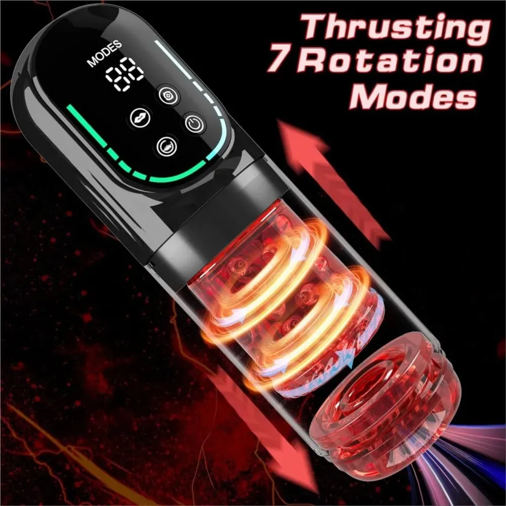 Automatic Male Masturbator Cup Pocket Pussy Stroker Realistic Vagina Tight Suction Vibrating Deep Stimulation Sex Toy for Men