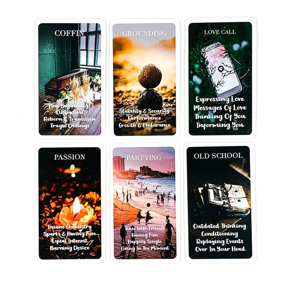 Hot-selling Mystic Red Rose Oracle Cards A 53 Oracle English Visions Divination Edition Deck Borad Playing Games