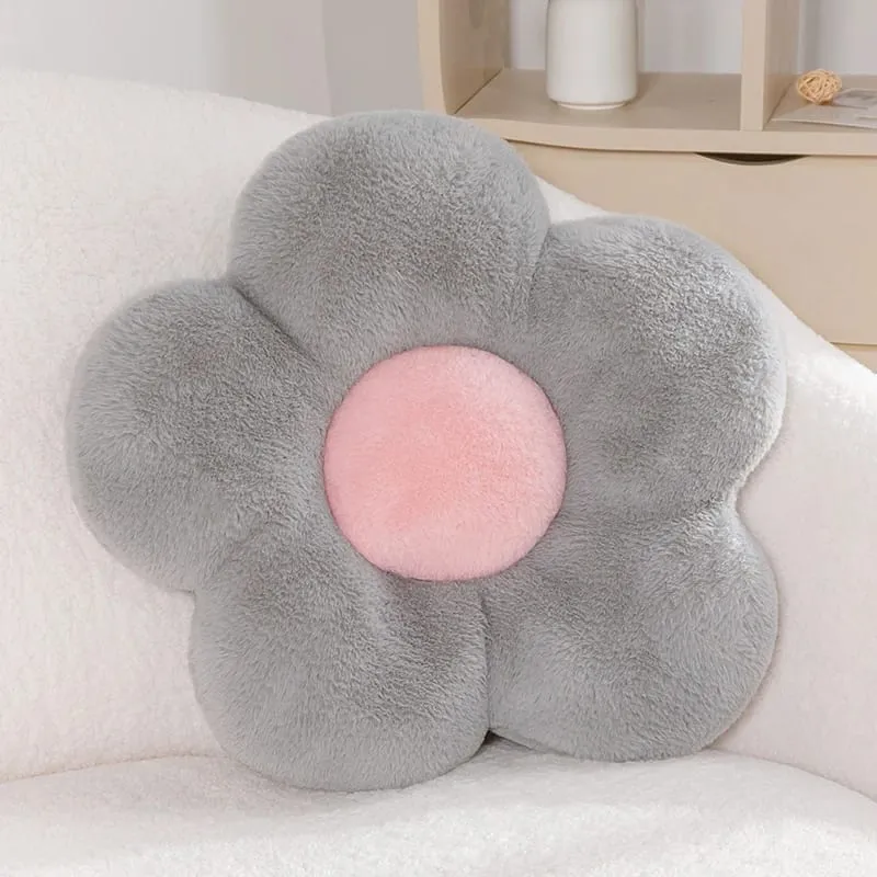 45CM Flower Cushion Soft Nap Pillow Home Colorful Sunflowers Chair Pillow For Office Classroom Home Bedroom Girls Birthday Gift