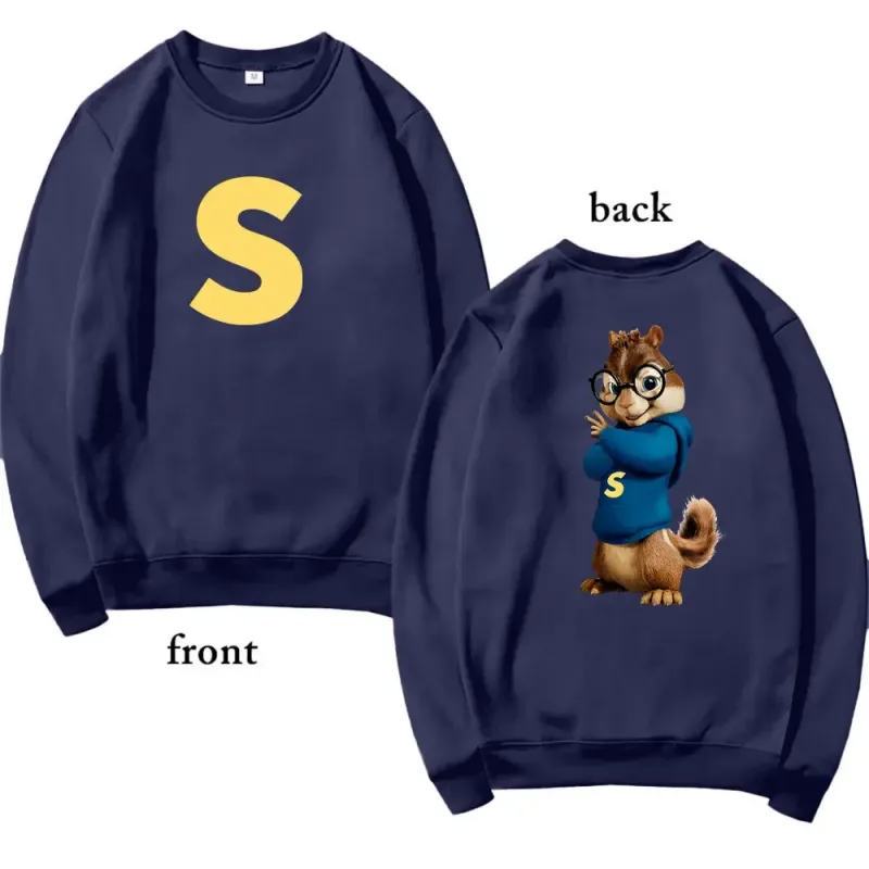 Alvin and The Chipmunks 2026 Fashion Unisex Casual Sportswear Men's Hoody Alvin Chipmunk Halloween Costume Women's Pullover Tops