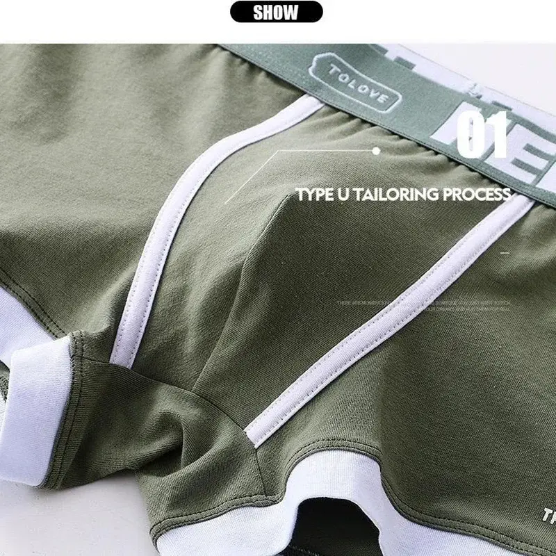 1 pçs masculino algodão boxer shorts calcinha underwear3 cores l xl 2xl 3xl macio carta cinto respirável macio moda esportes