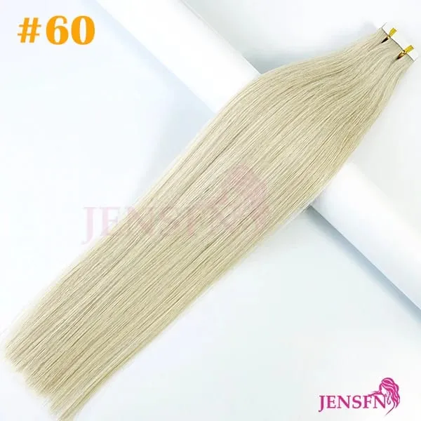 High Quality Tape In Hair Extensions Straight 100% Remy real Human Hair 16"-22"Inch PU Skin Weft Tape Ins