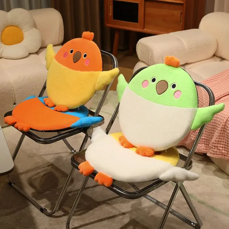 Bird Series Plush Cushion Squishy Stuffed Cushion Soft Floor Sofa Seat Cushion Home Decor Toys Creative Birthday Surprise Gifts