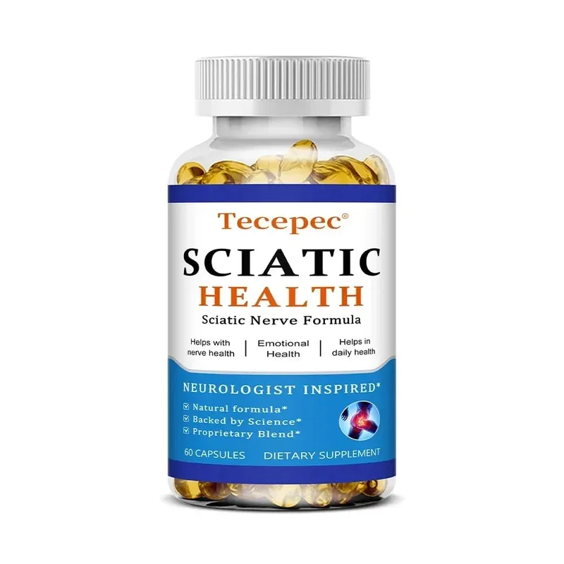 Relieve Sciatica Capsules - Relieve Pain Improve Flexibility Support Nerve and Joint Health Relax Muscles