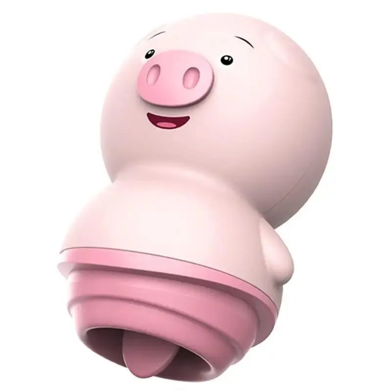 For Women 6 Modes Cute Sexy Pig Sex Toys Clit Stimulator G-Spot Nipple Female Masturbator Couples Toys Tongue Licking Vibrator