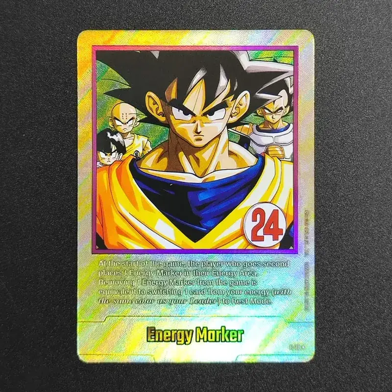 Self Made English Dragon Ball Super Fusion World Energy Markers Gold DBSFW_EM Son Goku Game Collection Flash Card Toy