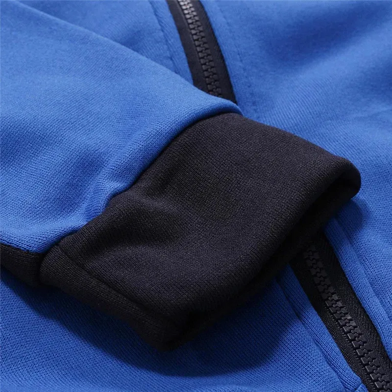 Rc The men's multi-color striped hooded sweatshirt is suitable for spring and autumn hoodies jacket