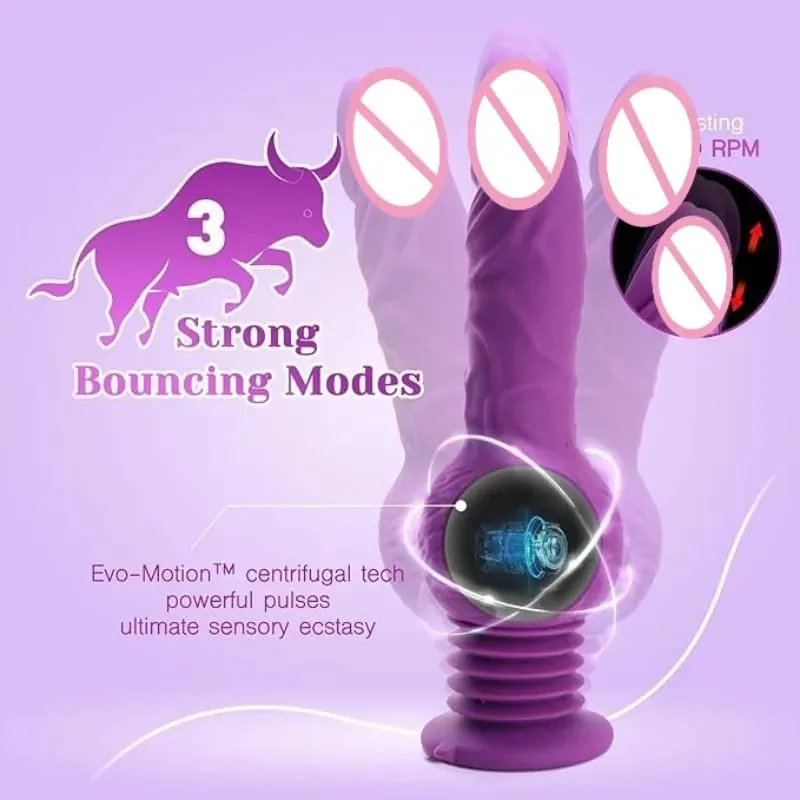 9.29 นิ้วสมจริงDildos Thrusting Dildo Vibrator G-Spot Analกระตุ้น 10 โหมดสั่นผู้ใหญ่ของเล่นของเล่นสำหรับผู้หญิงผู้ชาย