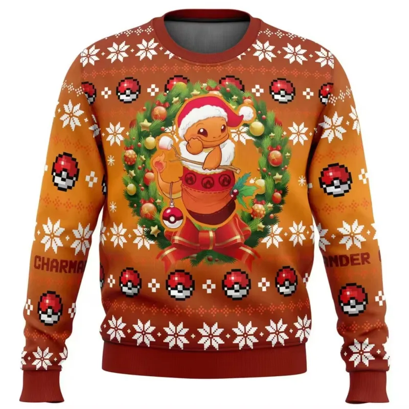 Sudadera con capucha de Pokémon Pikachu para hombre, ropa deportiva de dibujos animados de Anime, regalo de Navidad feo amarillo, moda para parejas, 2026