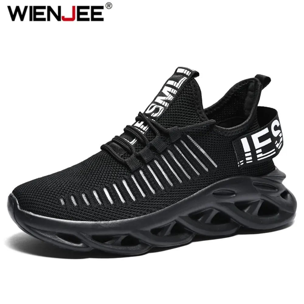 Mens Athletic Sneakers Magaan na Breathable Gym Shoes Non Slip Walking Shoes Kumportableng Sports Shoes Para sa Men Training — image 2