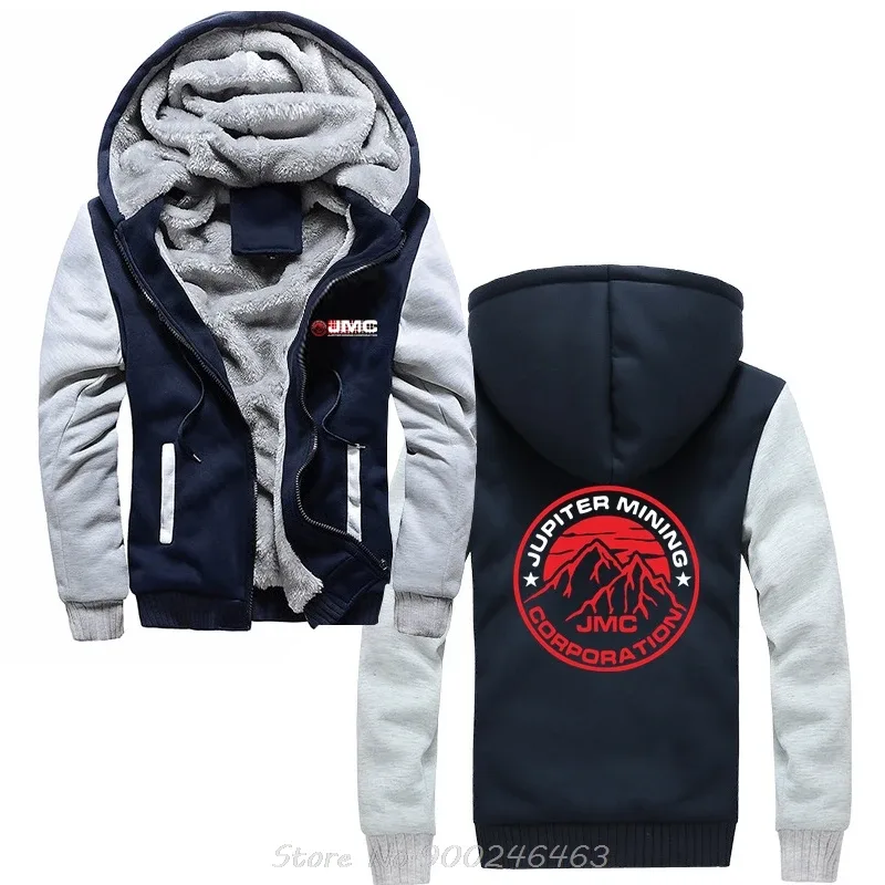 New Red Dwarf Series Jupiter Mining Corporation Jmc Company Space Corps Hoodie Men Hoody Casual Jacket Zip Up Hoodies