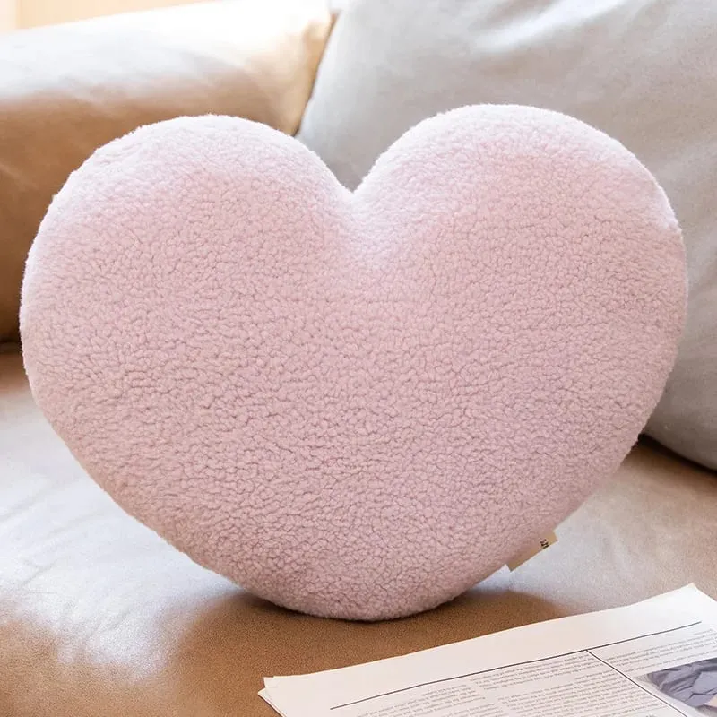 40x35cm Love Heart Stuffed Plush Throw Pillow Valentine's Day Heart Cushion Sofa Seat Pad Couch Pillow Home Decor Girls Gifts
