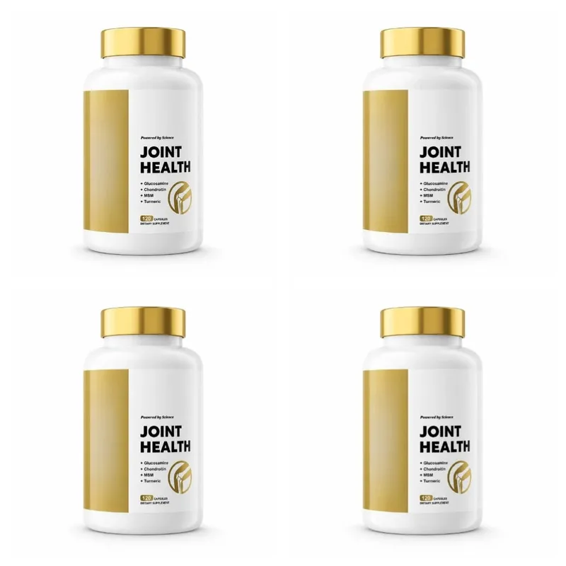 Joint Health Capsules with Glucosamine Sulfate Chondroitin Sulfate MSM Turmeric Boswellia Extract Mobility Support 120 Capsules