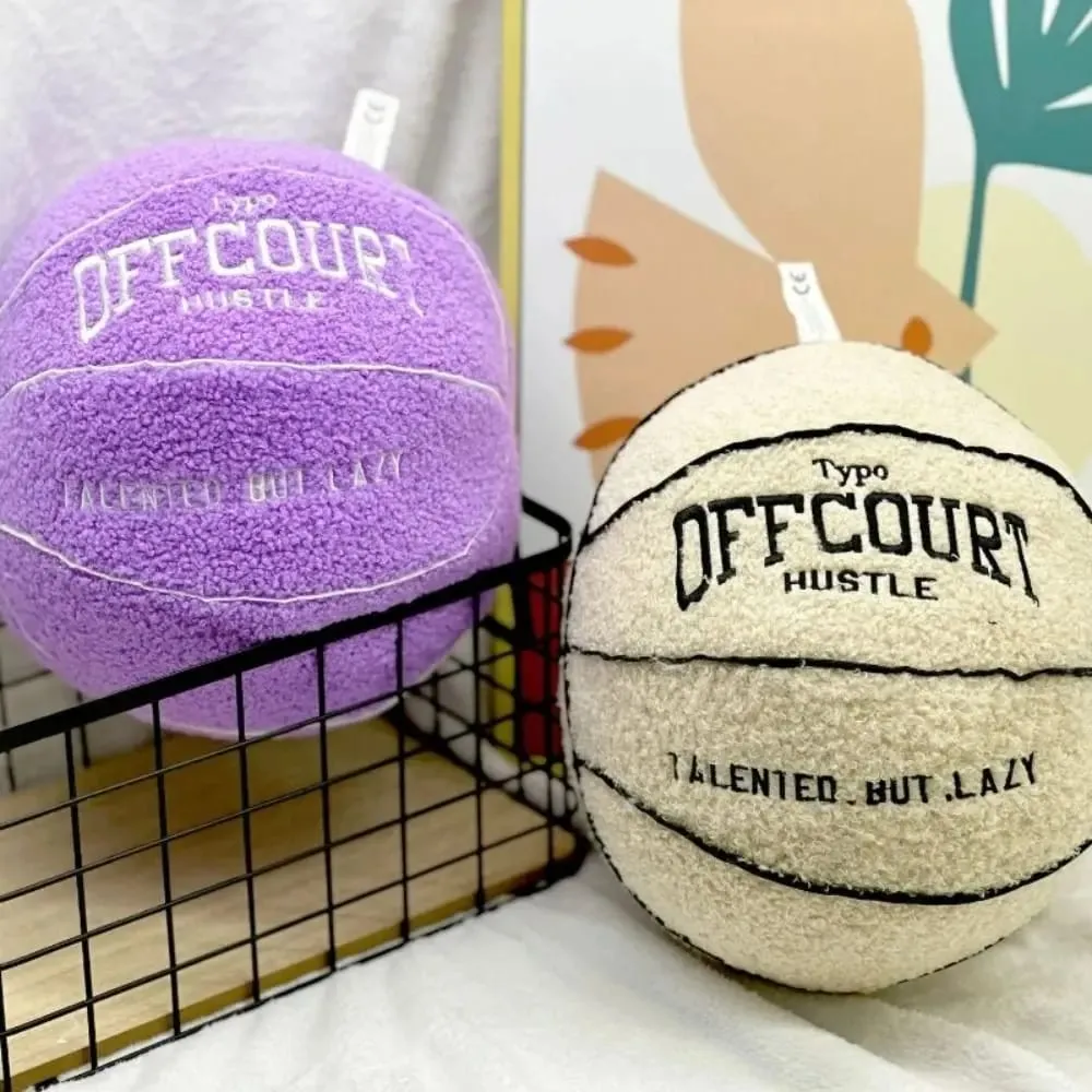 Creative Offcourt Basketball Pillow Basketball Simulation Basketball Pillow 25cm Funny Lifelike Basketball Pillow Girl Boy