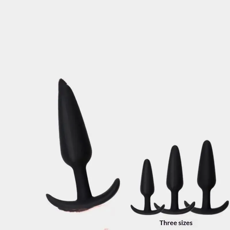[NM] 1/3 unidades de silicone macio, plugue anal para bunda, estimulador, brinquedos sexuais adultos, plugue anal para homens/mulheres, massageador de próstata, treinador anal [NM]