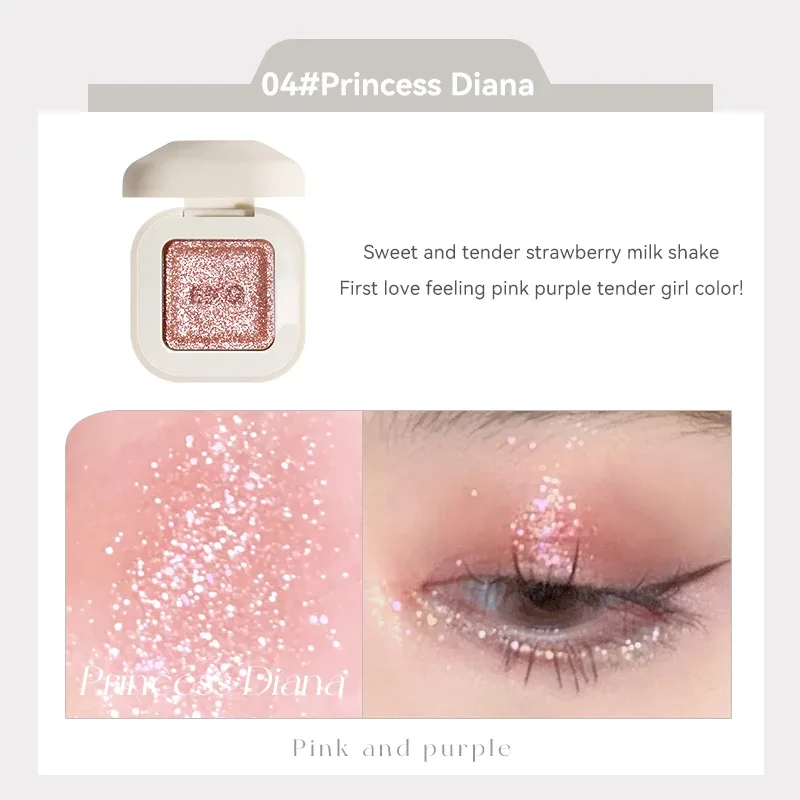 Clear Focus Monochrome Eye Shadow with Mirror Monochrome Eye Shadow Is Suitable for Local Brightening of Eye Makeup