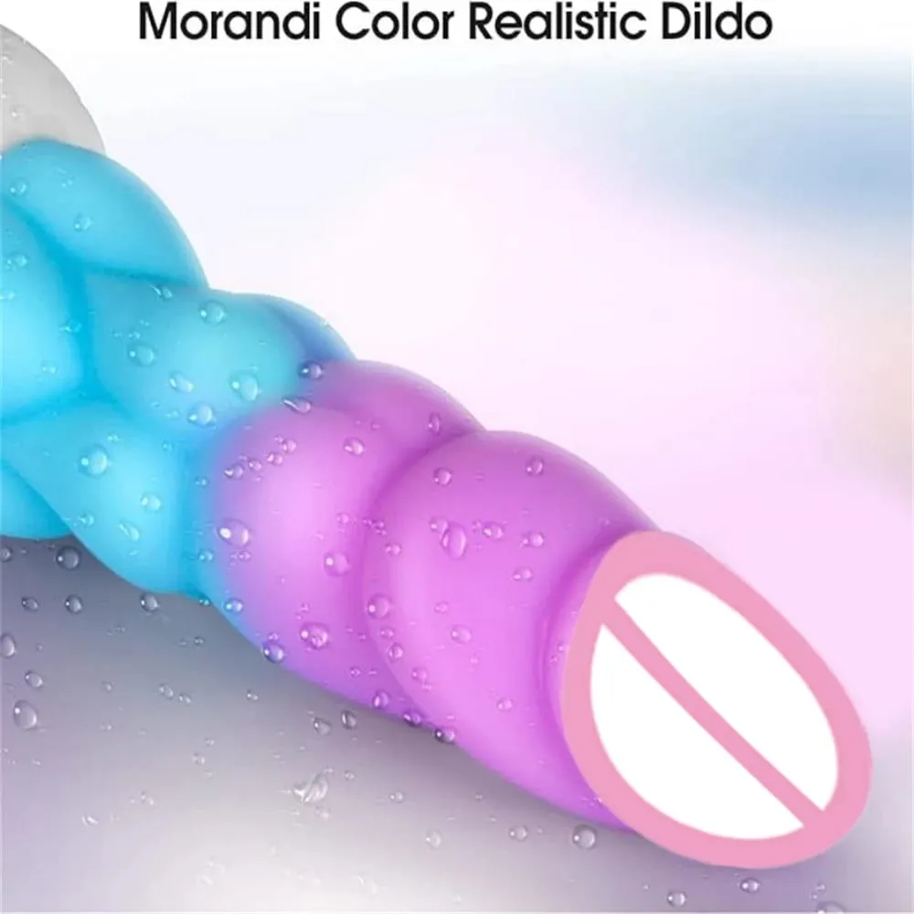 Monster Colorful Anal Dildo for Women Penetration Anal Plug Male Prostate Massage Female Vagina Stimulator Big Butt Plug Sex Toy