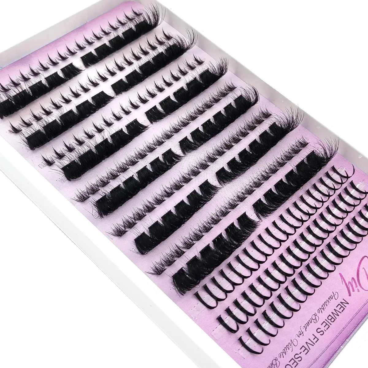 New Fluffy 60D-200D Bottom&Spiky Lashes Clusters Volume Individual Lashes Cluster Extensions Spikes Lashes Clusters eye