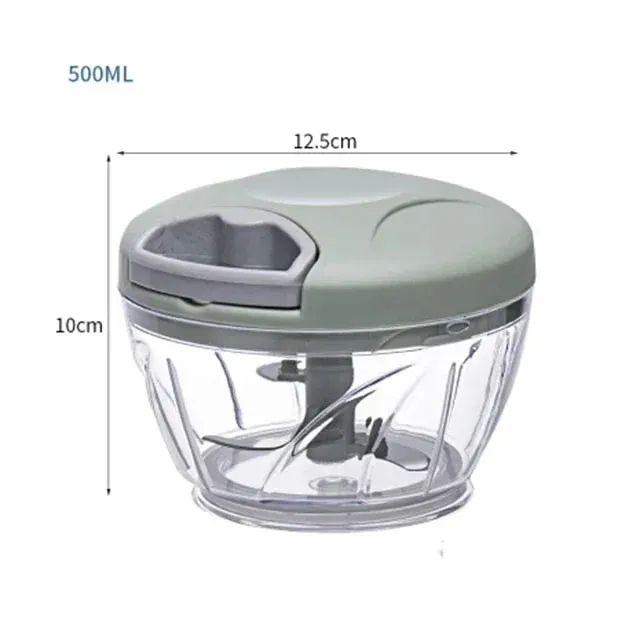 500/900ML Garlic Chopper Manual Garlic Press Food Vegetables Cutter Meat Grinders Kitchen Gadgets Hand Mincer Garlic Masher
