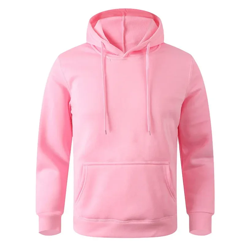 Sweat-shirt à capuche en polaire doux et ample pour hommes avec poches pour les jours froids