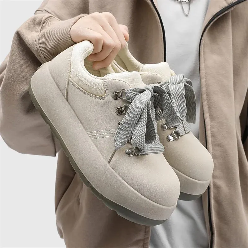 Högkvalitativa Chunky Sneakers för män Skateskor Överdimensionerade tå Fritidssneakers Bekväma plattformsskor Skor för studenter