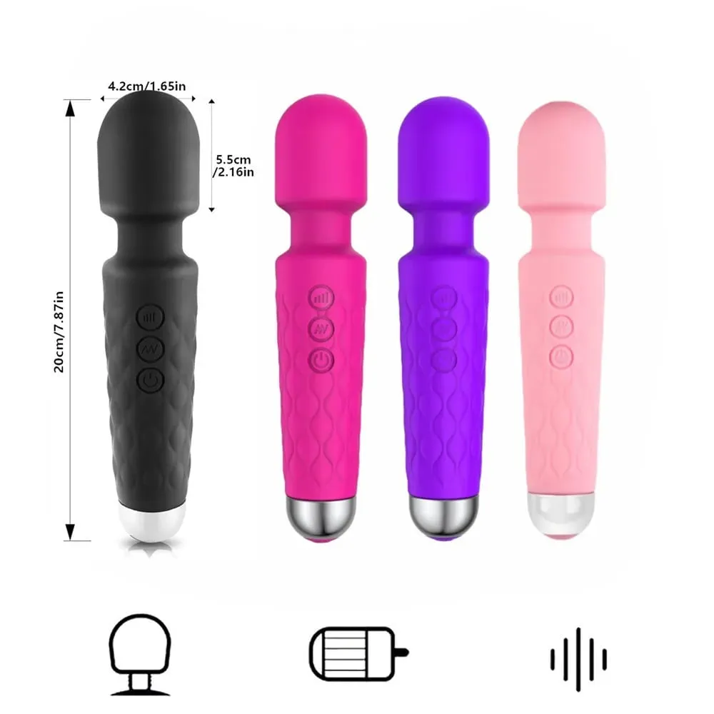 Vibrador av vibratório poderoso, varinha mágica, estimulador de clitóris, brinquedos sexuais para mulheres, massageador de ponto g, produto erótico sexual feminino adulto