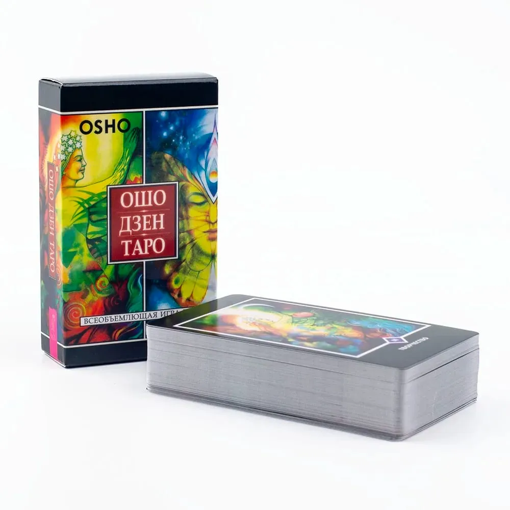 ОШО ДЗЕН ТАРО OSHO ZEN TARO 79st Ryska visioner Ödespådom Tarotkort FortuneTelling Kortspel Festbrädspel 10,3x6CM