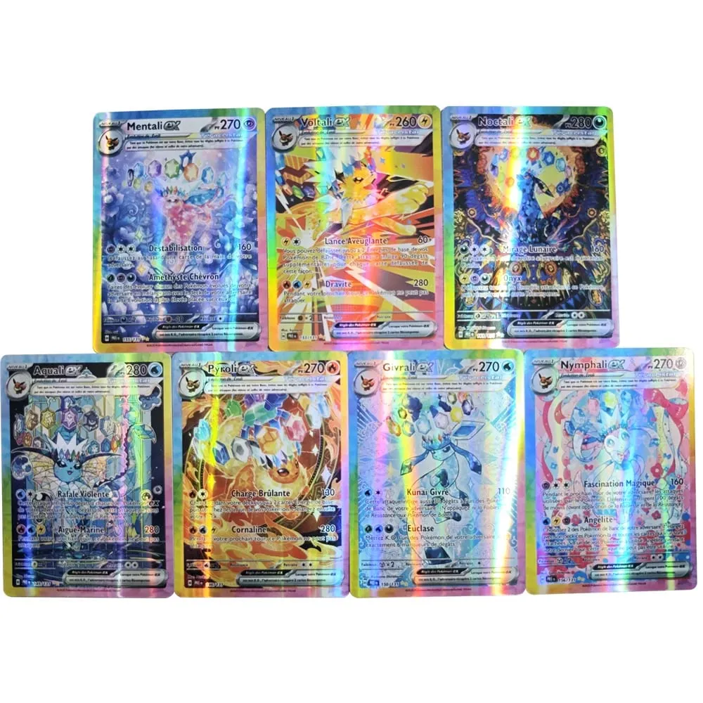 2025 New French Pokemon Cards VMAX V EX GX MEGA VSTAR Carte Collection Battle Trainer Children's Christmas Toys Gift