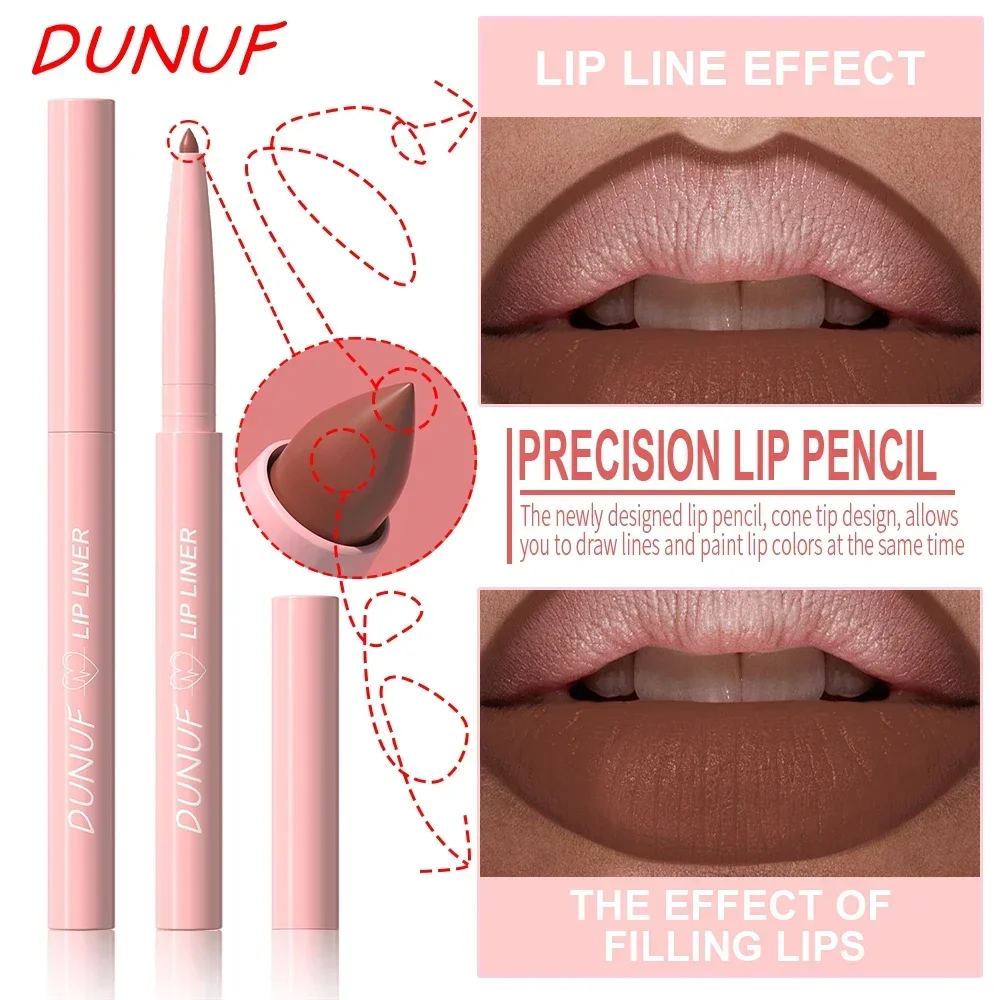 12 Farve Vandtæt Lip Liner Blyant Mørkerød Brun Læbestift Blyant Lip Outline Nøgen mat læbestift Crayon Contouring Tint Makeup