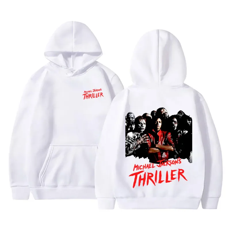 2026 new Classic Vintage Michael Jackson Thriller Hoodie Men Women Retro Gothic Rock Horror Sweatshirts Men's Punk Streetwear