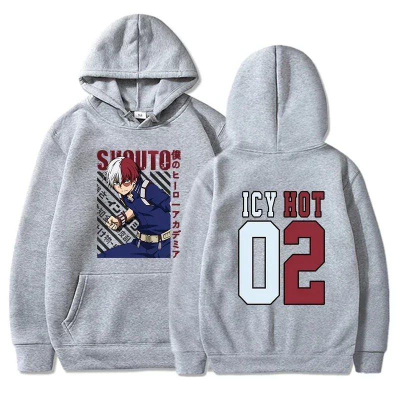 New Todoroki Shoto Print Anime Hoodie Fashion Women Men Casual Tops Autumn And Winter Sweatshirts Long Sleeve Harajuku Pullover — image 4
