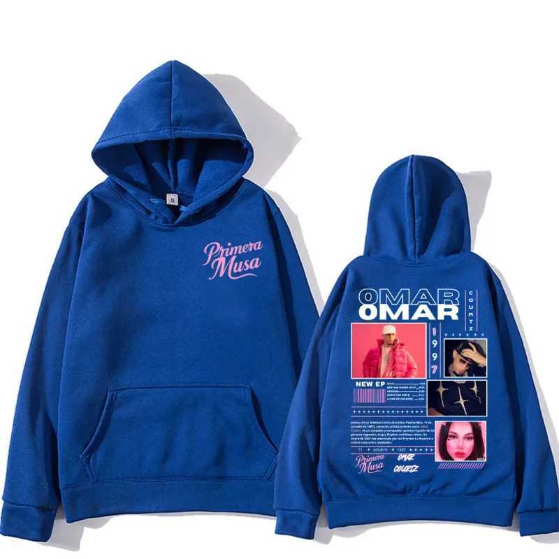 Omar Courtz First Muse Album Tour Merch Fashion Hoodies for Men and Women Hip Hop Hooded Sweatshirts vintage Oversized Pullovers