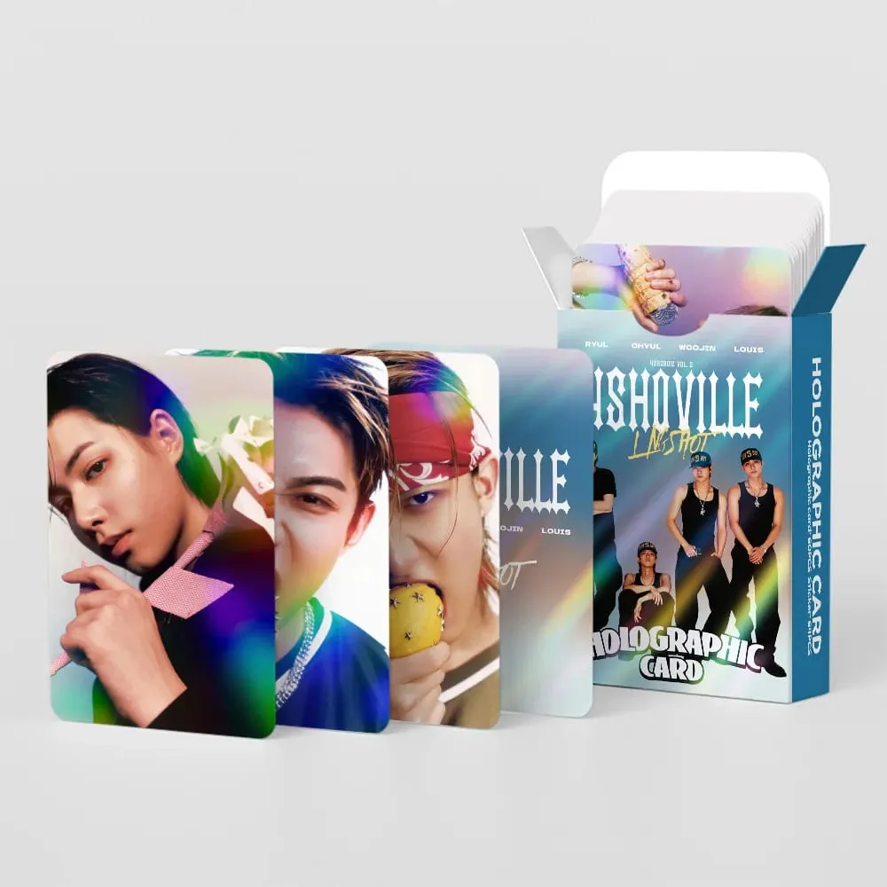 124PCSLNGSHOT MINI Album 4SHOBOIZ Vol.2 4SHOVILLE Card Photocards Kpop Merch Lomo Cards Set Fans Collection Cards Gift — image 3